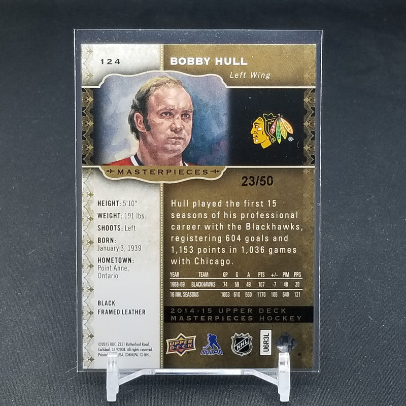 2014 UPPER DECK MASTERPIECES - BLACK - B. HULL - #124 - #'D/50