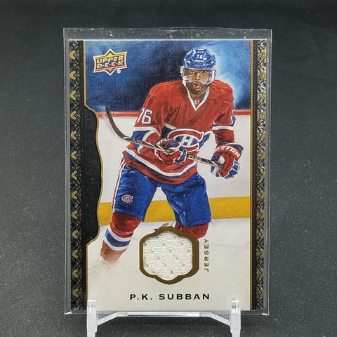 2014 UPPER DECK MASTERPIECES - P. SUBBAN - #141 - RELIC