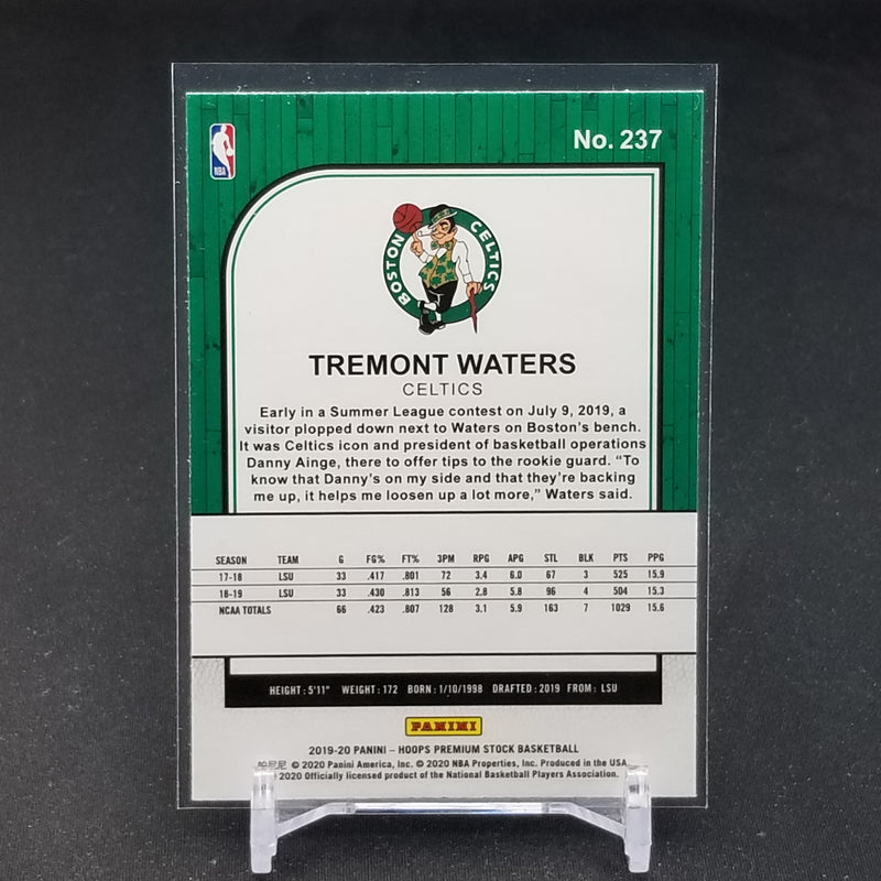 2019 PANINI HOOPS PREMIUM STOCK - T. WATERS -