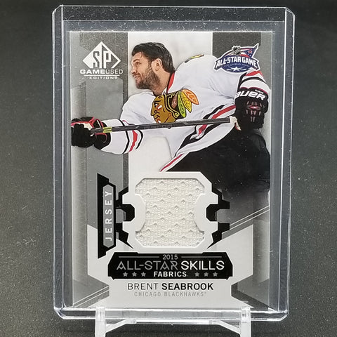 2015 UPPER DECK SP GAME-USED - ALL-STAR SKILLS FABRICS - B. SEABROOK - #AS-36 - RELIC