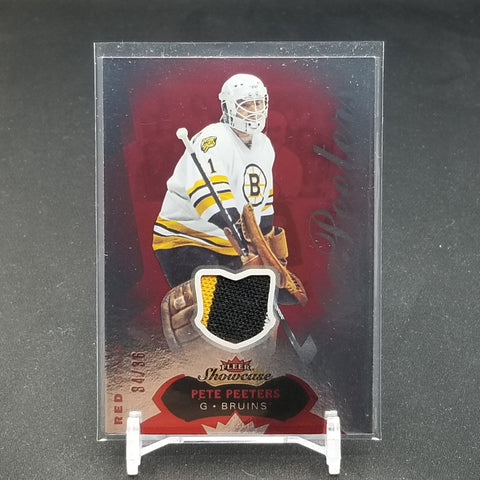 2014 FLEER SHOWCASE - RED GLOW - P. PEETERS - #71 - #'D/36 - RELIC