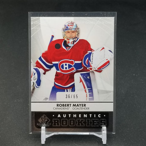 2012 UPPER DECK SP GAME USED - AUTHENTIC ROOKIES - R. MAYER - #131 - #'D/65 - RC