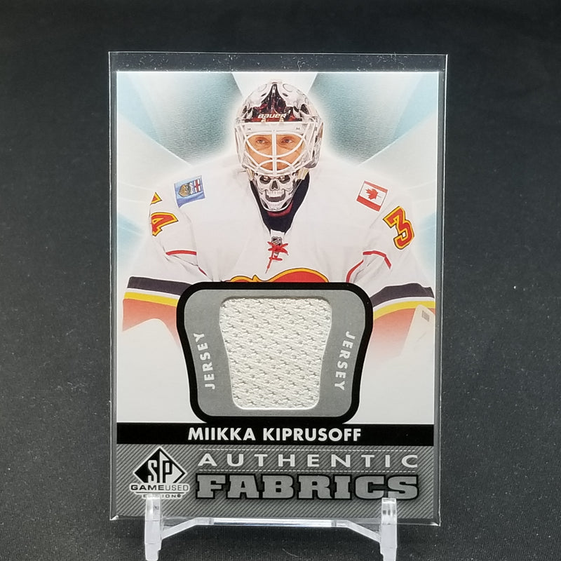 2012 UPPER DECK SP GAME USED - AUTHENTIC FABRICS - M. KIPRUSOFF -