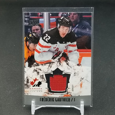 2015 UPPER DECK TEAM CANADA JUNIORS - F. GAUTHIER - #115 - RELIC