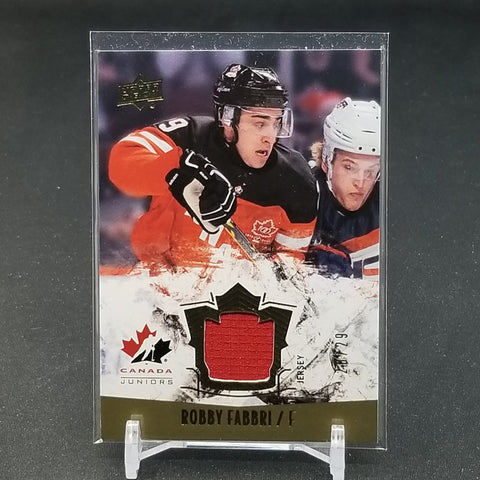 2015 UPPER DECK TEAM CANADA JUNIORS - GOLD - R. FABBRI - 114 - #'D/29 - RELIC