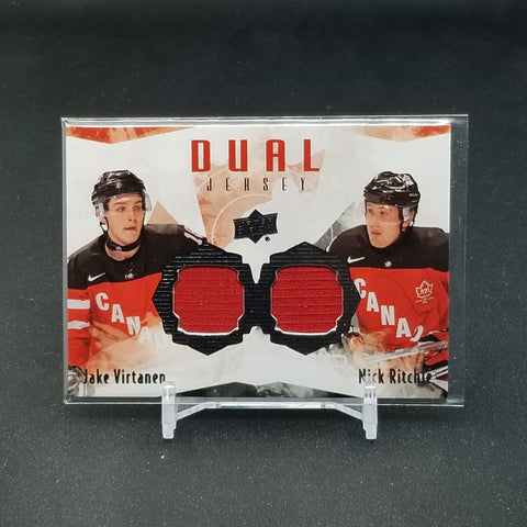 2015 UPPER DECK TEAM CANADA JUNIORS - DUAL JERSEY - J. VIRTANEN / N. RITCHIE - #TCD-RV - DUAL RELIC