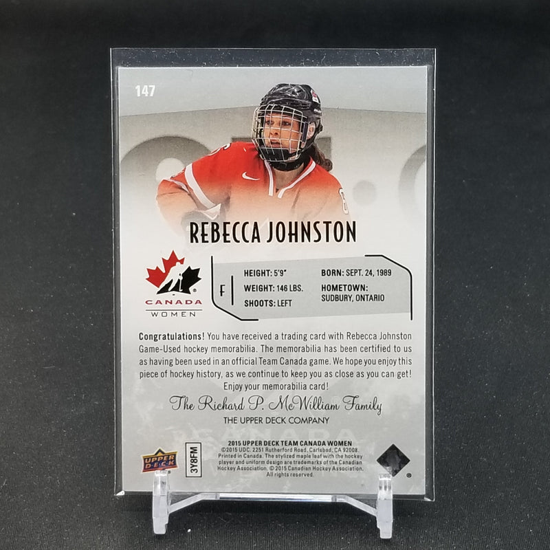 2015 UPPER DECK TEAM CANADA JUNIORS - R. JOHNSTON -