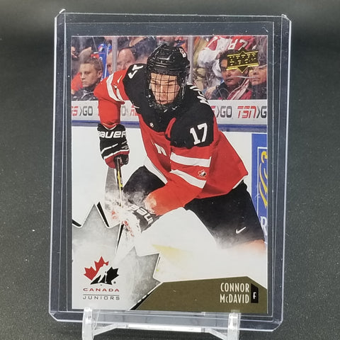 2015 UPPER DECK TEAM CANADA JUNIORS - GOLD - C. MCDAVID - #98