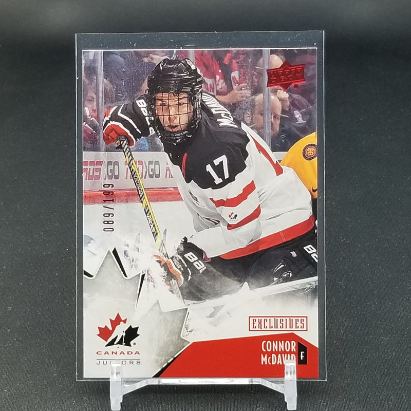 2015 UPPER DECK TEAM CANADA JUNIORS - EXCLUSIVES - C. McDAVID - #90 - #'D/199