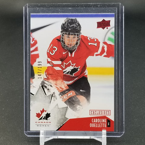 2015 UPPER DECK TEAM CANADA JUNIORS - EXCLUSIVES - C. OUELLETTE - #56 - #'D/199