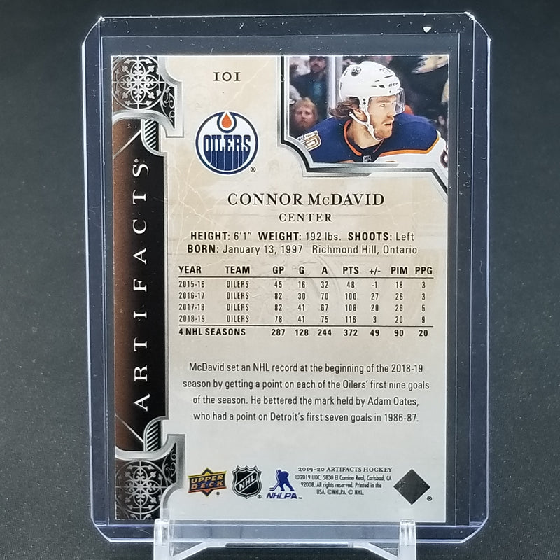 2019 UPPER DECK ARTIFACTS - AQUA - C. MCDAVID - #101 - #'D/45