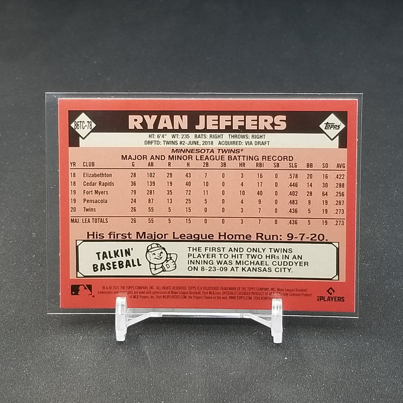 2021 TOPPS CHROME - 35TH ANNIVERSARY - R. JEFFERS -