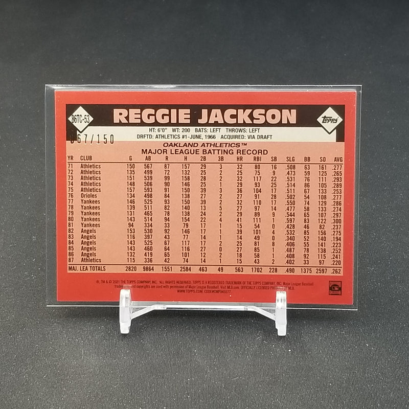 2021 TOPPS CHROME - BLUE -  35TH ANNIVERSARY - R. JACKSON - #86TC-53 - #'D/150