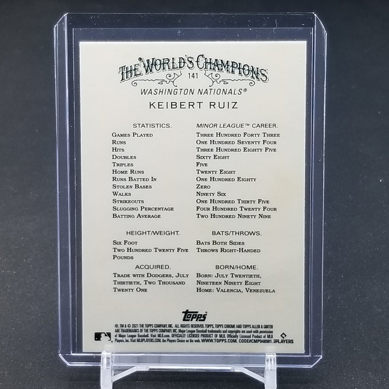 2021 TOPPS ALLEN & GINTER CHROME - K. RUIZ -