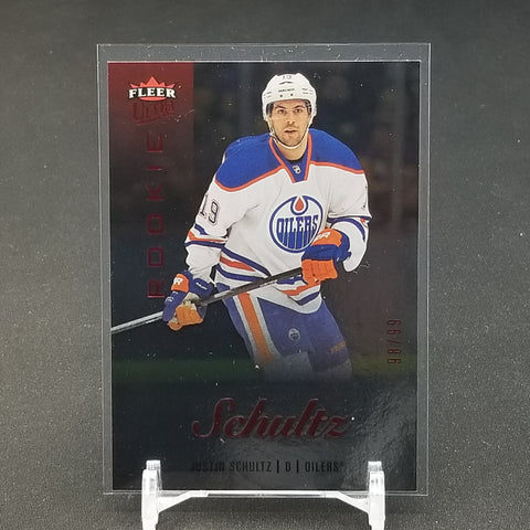 2013 FLEER SHOWCASE - FLEER ULTRA - RED - J. SCHULTZ - #42 - #'D/99 - RC