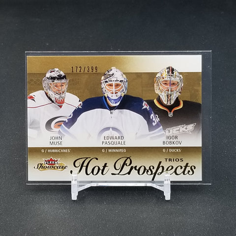 2013 FLEER SHOWCASE - FLEER SHOWCASE - HOT PROSPECTS TRIOS - J. MUSE / E. PASQUALE / I. BOBKOV - #125 - #'D/399