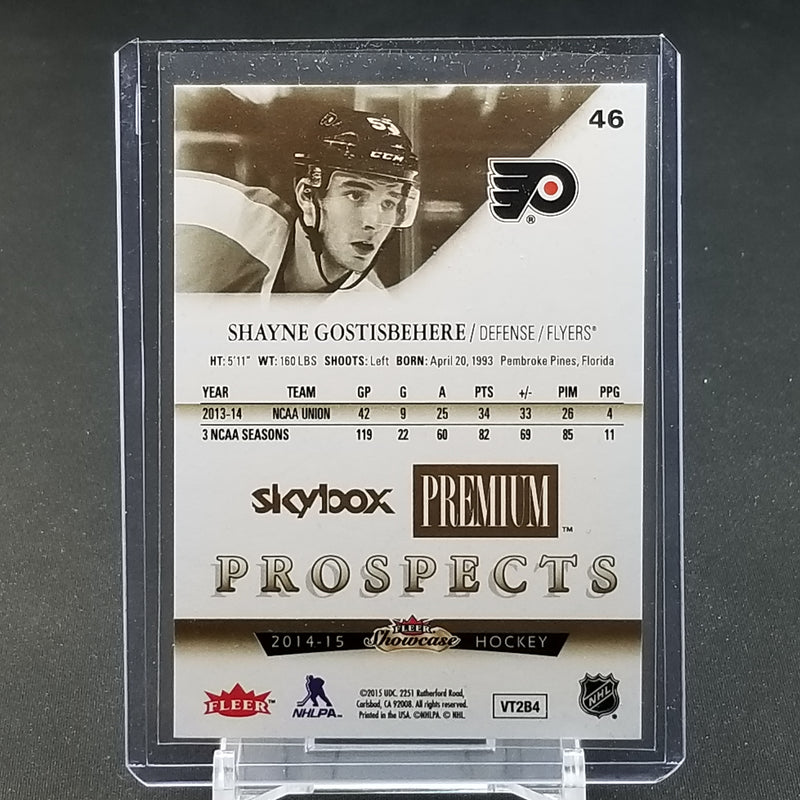 2014 FLEER SHOWCASE - SKYBOX PREMIUM - PROSPECTS - S. GOSTISBEHERE - #46 - #'D/299 - RC