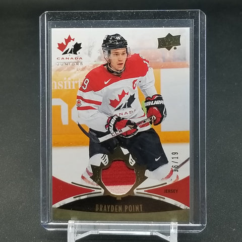 2016 UPPER DECK TEAM CANADA JUNIORS - B. POINT - #106 - #'D/19 - RELIC