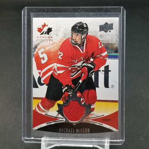 2016 UPPER DECK TEAM CANADA JUNIORS - M. MCLEOD - #130 - RELIC