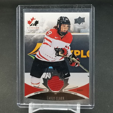 2016 UPPER DECK TEAM CANADA WOMEN - E. CLARK - #151 - RELIC