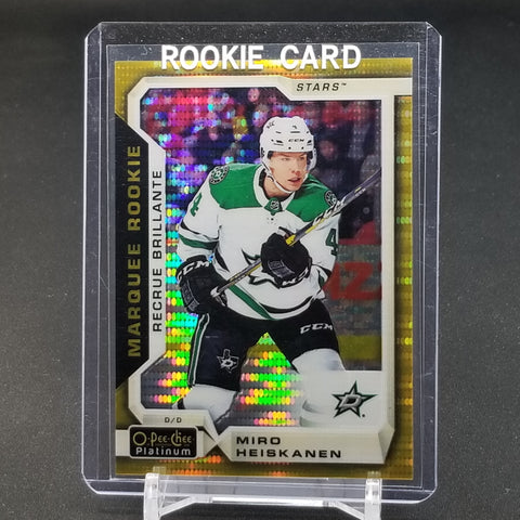 2018 UPPER DECK O-PEE-CHEE PLATINUM - SEISMIC GOLD - MARQUEE ROOKIE - M. HEISKANEN - #175 - #'D/50 - RC