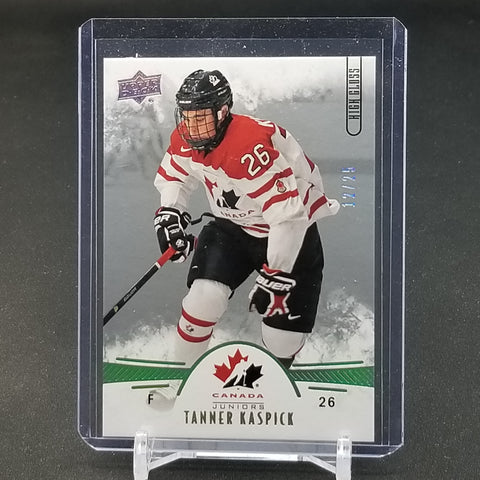 2016 UPPER DECK TEAM CANADA JUNIORS - HIGH GLOSS - T. KASPICK - #61 - #'D/25