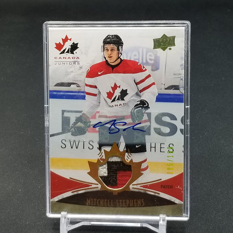 2016 UPPER DECK TEAM CANADA JUNIORS - M. STEPHENS - #117 - #'D/199 - RELIC - AUTOGRAPH