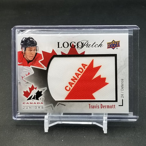 2016 UPPER DECK TEAM CANADA JUNIORS - LOGO PATCH - T. DERMOTT - #LP-TD - RELIC