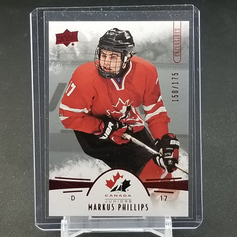 2016 UPPER DECK TEAM CANADA JUNIORS - EXCLUSIVES - M. PHILLIPS - #75 - #'D/175