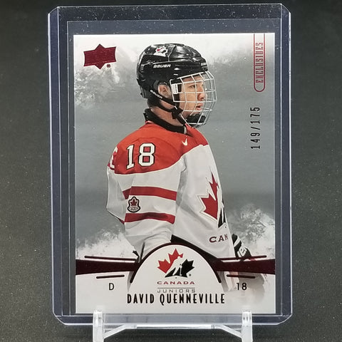 2016 UPPER DECK TEAM CANADA JUNIORS - EXCLUSIVES - D. QUENNEVILLE - #54 - #'D/175