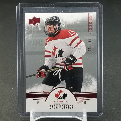 2016 UPPER DECK TEAM CANADA JUNIORS - EXCLUSIVES - Z. POIRIER - #66 - #'D/175