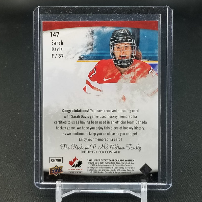 2016 UPPER DECK TEAM CANADA WOMEN - S. DAVIS -
