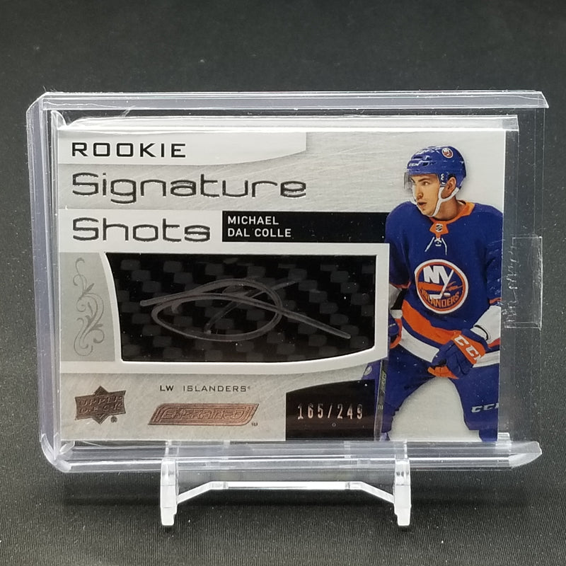 2018 UPPER DECK ENGRAINED - ROOKIE SIGNATURE SHOTS - M. DAL COLLE - #RSS-MD - #'D/249 - RELIC - AUTOGRAPH - RC