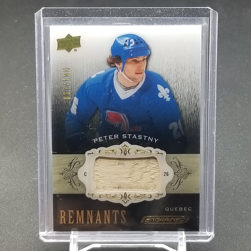 2018 UPPER DECK ENGRAINED - REMNANTS - P. STASTNY - #R-PS - #'D/100 - RELIC
