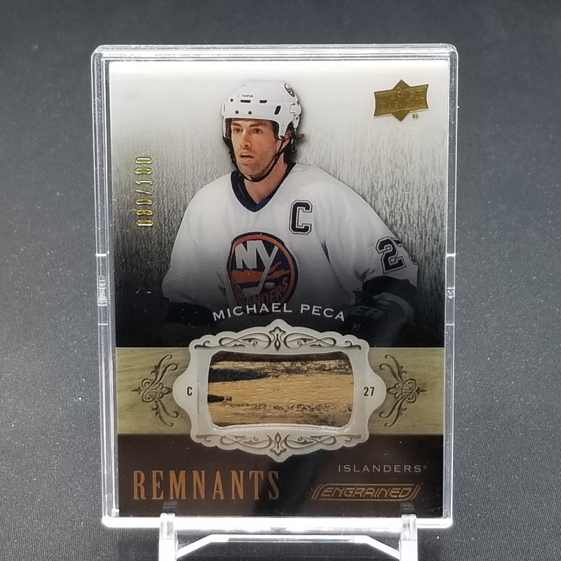 2018 UPPER DECK ENGRAINED - REMNANTS - M. PECA - #R-MI - #'D/100 - RELIC