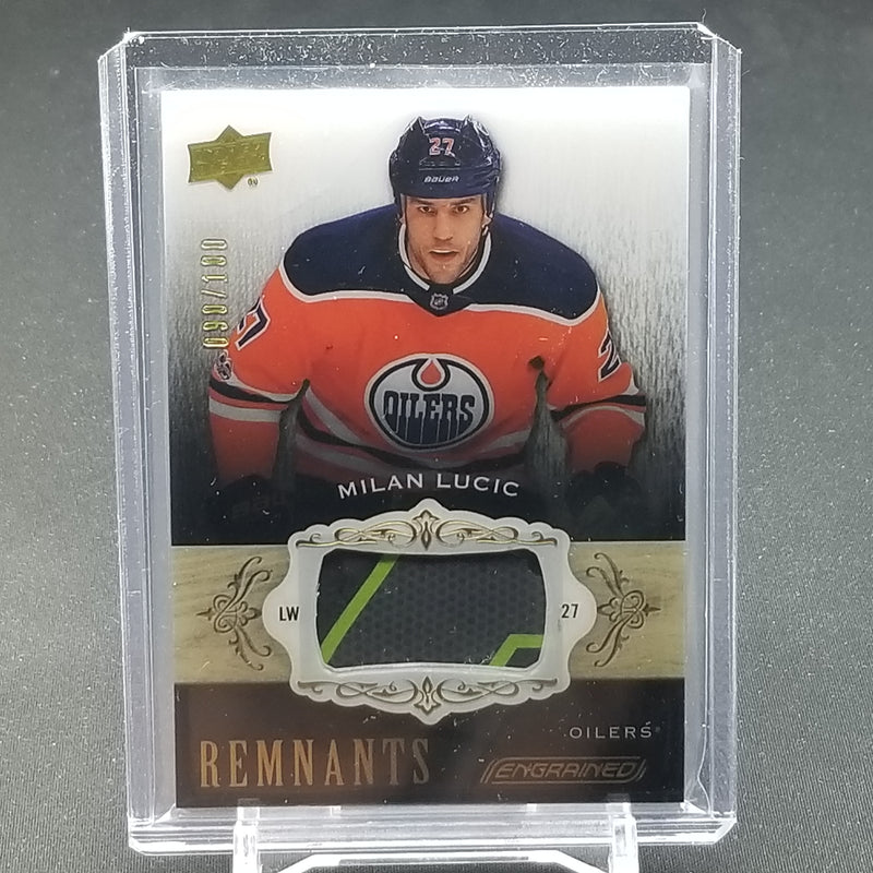 2018 UPPER DECK ENGRAINED - REMNANTS - M. LUCIC - #R-ML - #'D/100 - RELIC