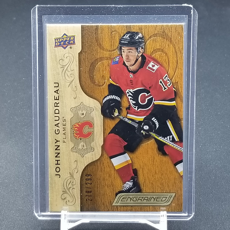 2018 UPPER DECK ENGRAINED - J. GAUDREAU - #8 - #'D/299