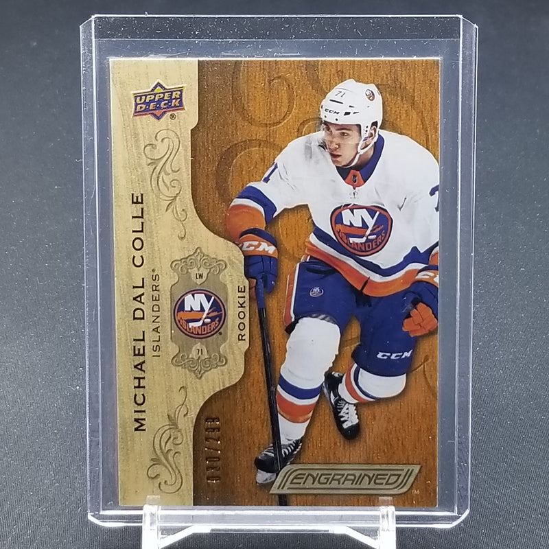 2018 UPPER DECK ENGRAINED - M. DAL COLLE - #81 - #'D/299 - RC