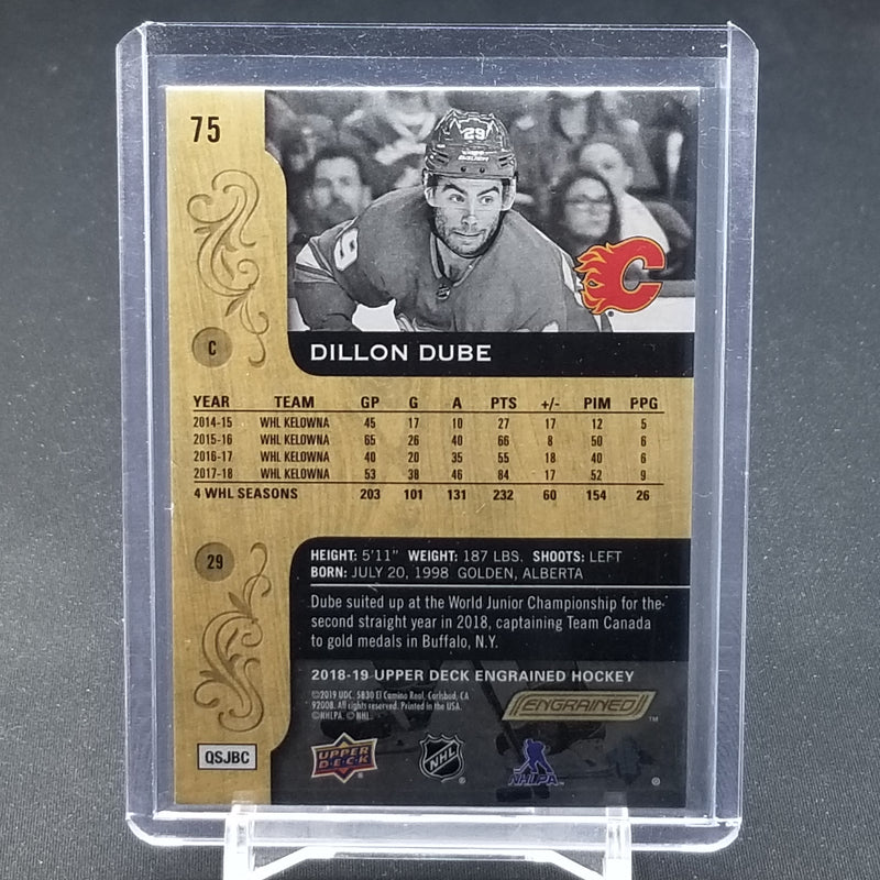 2018 UPPER DECK ENGRAINED - D. DUBE - #75 - #'D/299 - RC