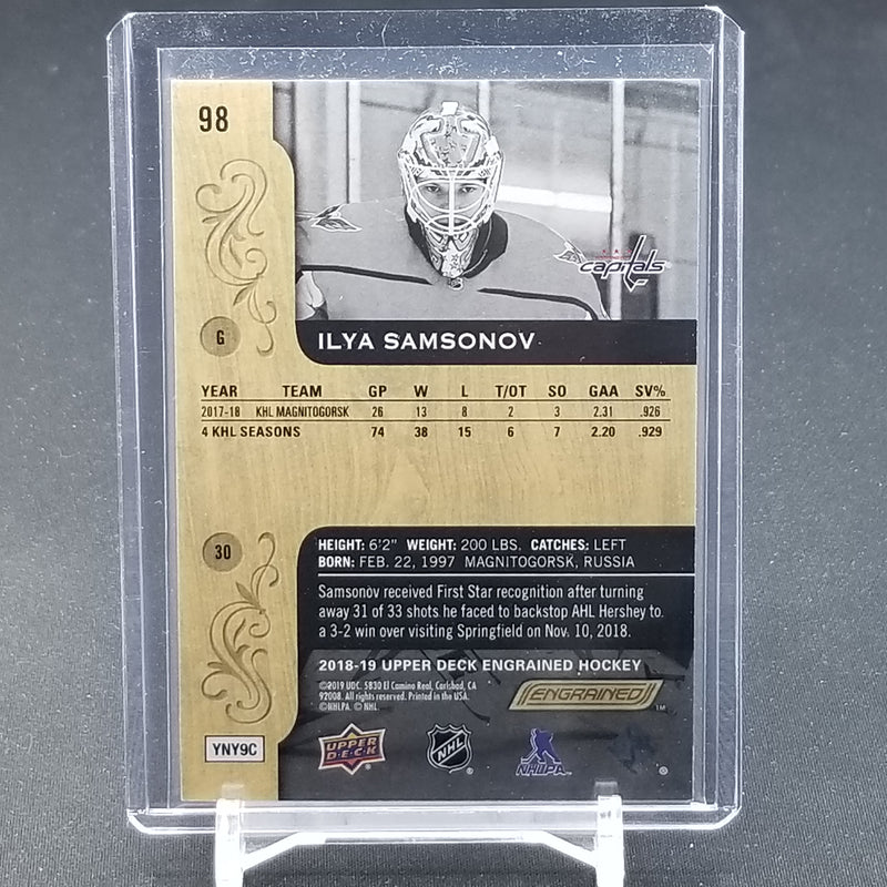 2018 UPPER DECK ENGRAINED - I. SAMSONOV - #98 - #'D/299 - RC