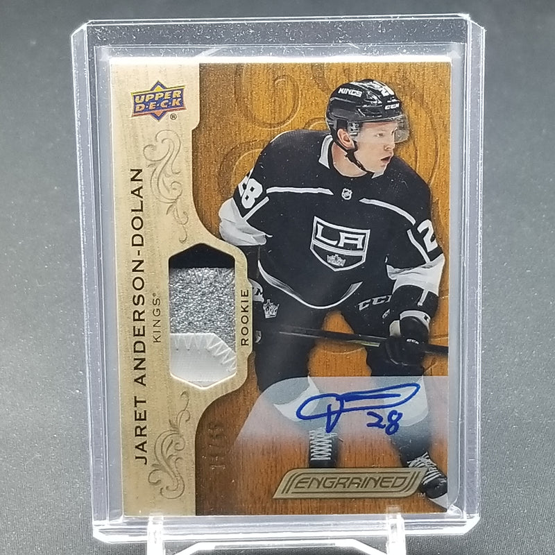2018 UPPER DECK ENGRAINED - J. ANDERSON-DOLAN - #88 - #'D/65 - RELIC - AUTOGRAPH - RC