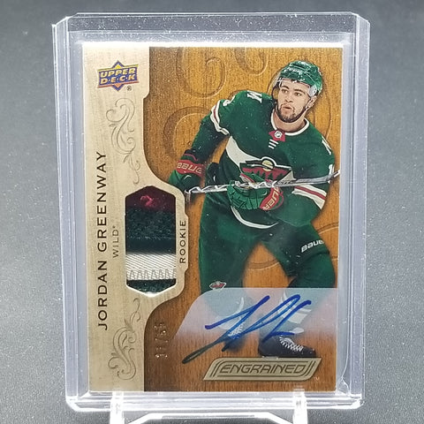 2018 UPPER DECK ENGRAINED - J. GREENWAY - #76 - #'D/65 - RELIC - AUTOGRAPH - RC
