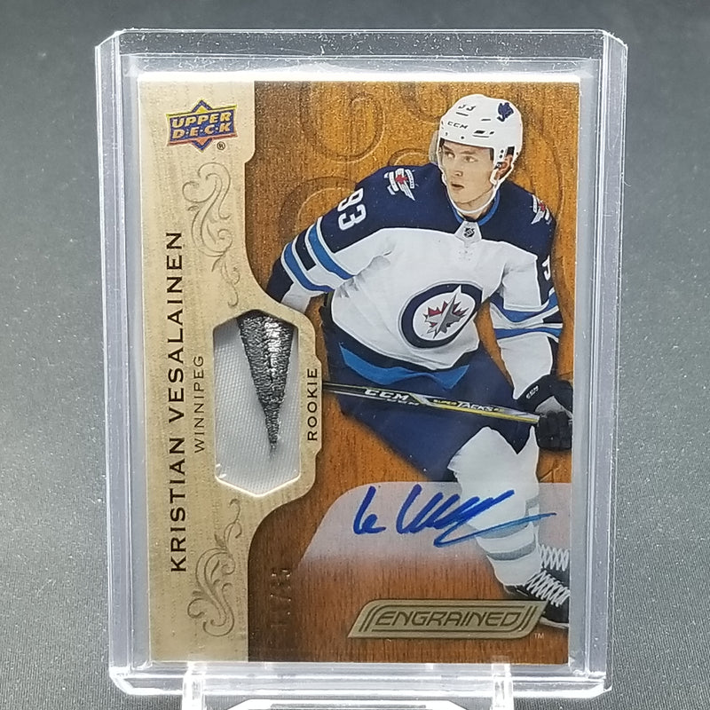 2018 UPPER DECK ENGRAINED - K. VESALAINEN - #56 - #'D/65 - RELIC - AUTOGRAPH - RC