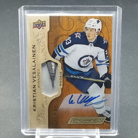 2018 UPPER DECK ENGRAINED - K. VESALAINEN - #56 - #'D/65 - RELIC - AUTOGRAPH - RC