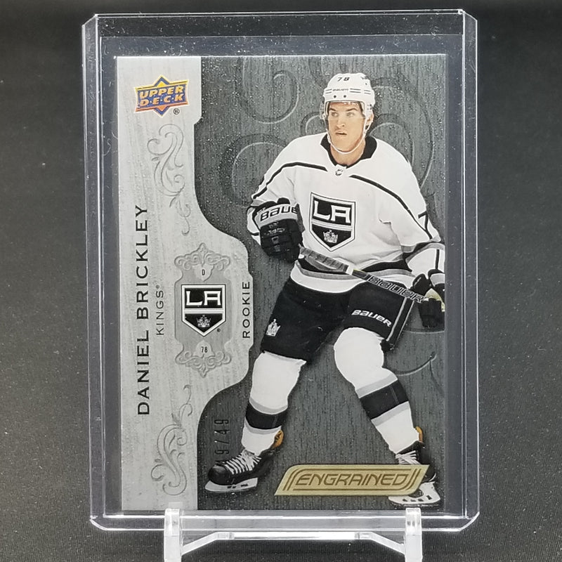 2018 UPPER DECK ENGRAINED - BLACK - D. BRICKLEY - #69 - #'D/49 - RC