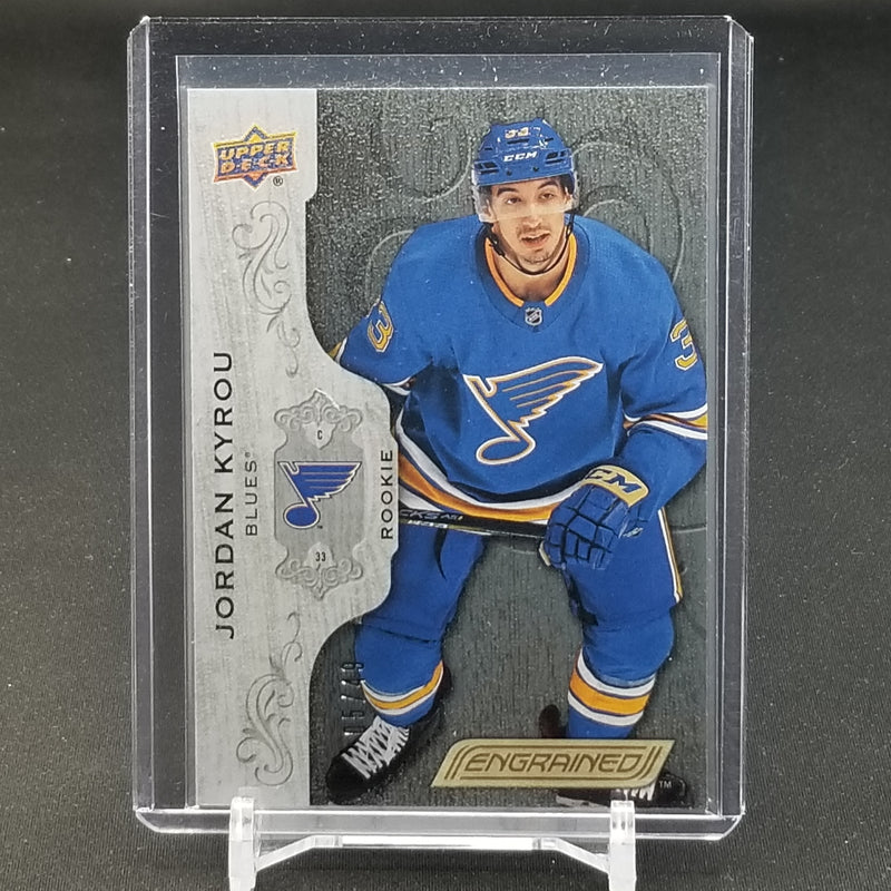 2018 UPPER DECK ENGRAINED - BLACK - J. KYROU - #79 - #'D/49 - RC