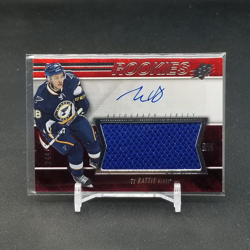 2014 UPPER DECK SPX - ROOKIES - T. RATTIE - #153 - #'D/399 - RELIC - AUTOGRAPH - RC