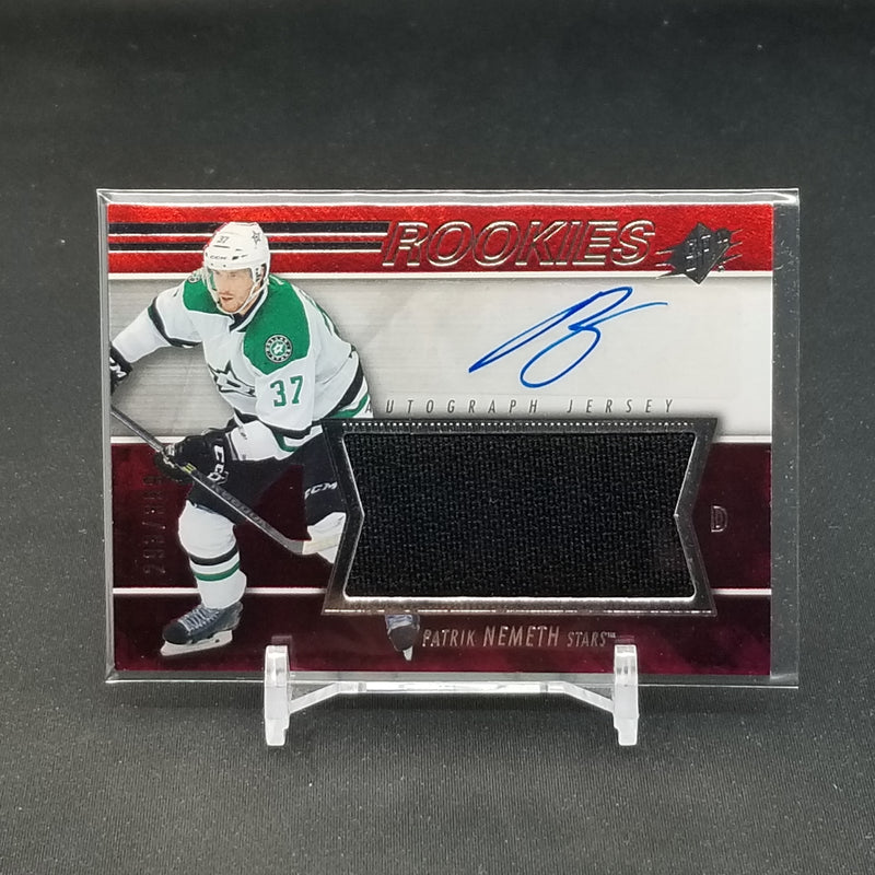 2014 UPPER DECK SPX - ROOKIES - P. NEMETH - #142 - #'D/399 - RELIC - AUTOGRAPH - RC