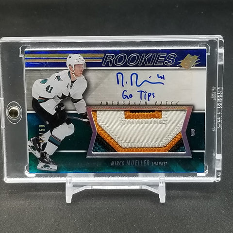 2014 UPPER DECK SPX - ROOKIES - M. MUELLER - #156 - #'D/50 - RELIC - AUTOGRAPH - RC