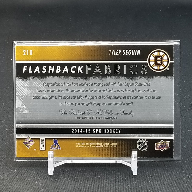 2014 UPPER DECK SPX - FLASHBACK FABRICS - T. SEGUIN -
